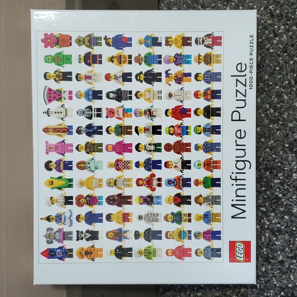 LEGO Minfig Puzzle NEW! Unopened 1000 Pc. Minifigure & Poster Ages 9+